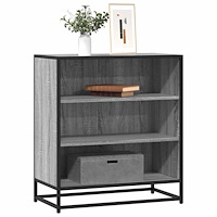 vidaXL Skänk grå sonoma 68x35x76 cm konstruerat trä och metall