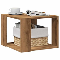 vidaXL Soffbord artisan ek 40x40x30 cm konstruerat trä
