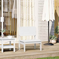 vidaXL Trädgårdsstol vit 60x52,5x72 cm massiv furu