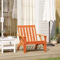 vidaXL Adirondackstol vaxbrun 75x77x77 cm massiv furu