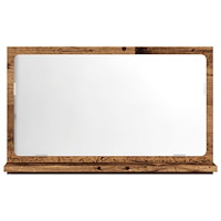 vidaXL Spegelskåp för badrum åldrat trä 60x11x37 cm konstruerat trä