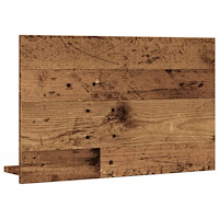 vidaXL Spegelskåp för badrum åldrat trä 60x11x37 cm konstruerat trä
