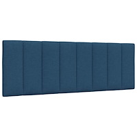 vidaXL Dyna till huvudgavel blå 120 cm tyg