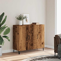 vidaXL Skänk gammalt trä 90x34x80 cm konstruerat trä