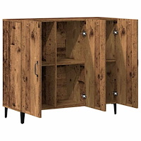 vidaXL Skänk gammalt trä 90x34x80 cm konstruerat trä
