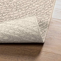 vidaXL Matta ZIZUR gräddvit 100x200 cm jutelook inomhus och utomhus