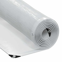 vidaXL Klar presenning med öljetter 2x4 m polyeten