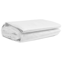 vidaXL Klar presenning med öljetter 3x12 m polyeten