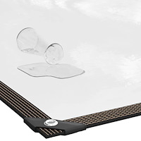 vidaXL Klar presenning med öljetter 1x2 m polyeten