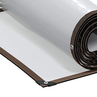 vidaXL Klar presenning med öljetter 1x2 m polyeten