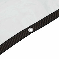 vidaXL Klar presenning med öljetter 1x2 m polyeten