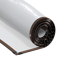 vidaXL Klar presenning med öljetter 1x5 m polyeten