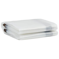 vidaXL Klar presenning med öljetter 2x4 m polyeten
