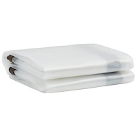 vidaXL Klar presenning med öljetter 3x3 m polyeten