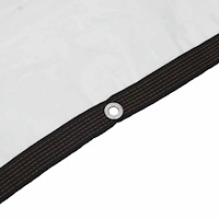 vidaXL Klar presenning med öljetter 3x3 m polyeten