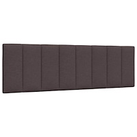 vidaXL Dyna till huvudgavel mörkbrun 160 cm tyg