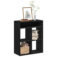vidaXL Bokhylla svart 66x31x80 cm konstruerat trä