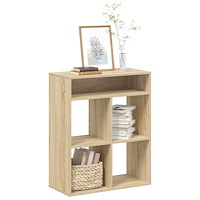 vidaXL Bokhylla sonoma-ek 66x31x80 cm konstruerat trä