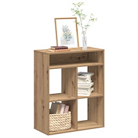 vidaXL Bokhylla artisan ek 66x31x80 cm konstruerat trä