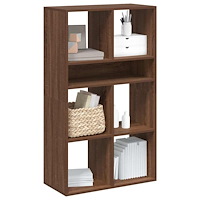 vidaXL Bokhylla brun ek 66x31x112 cm konstruerat trä