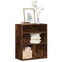 vidaXL Bokhylla rökfärgad ek 60x30x71,5 cm konstruerat trä