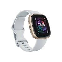Fitbit Fitbit Sense 2 - mjukt guldaluminium - smart klocka med band - blue mist