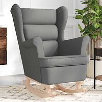 vidaXL Gungstol mörkgrå 74x90x102 cm tyg