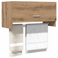 vidaXL Garderob ek 70x32,5x35 cm konstruerat trä