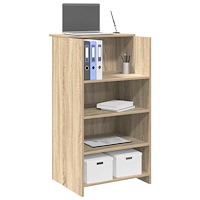 vidaXL Receptionsdisk sonoma-ek 55x50x103,5 cm konstruerat trä