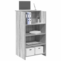 vidaXL Receptionsdisk grå sonoma 55x50x103,5 cm konstruerat trä
