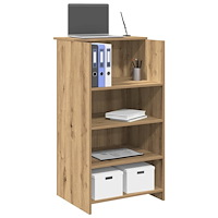 vidaXL Receptionsdisk artisan ek 55x50x103,5 cm konstruerat trä