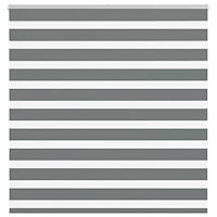 vidaXL Rullgardin zebra mörkgrå 140x150 cm tyg bredd 135,9cm polyester