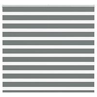 vidaXL Rullgardin zebra mörkgrå 155x150 cm tyg bredd 150,9cm polyester