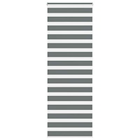vidaXL Rullgardin zebra mörkgrå 85x200 cm tyg bredd 80,9 cm polyester