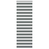 vidaXL Rullgardin zebra mörkgrå 90x200 cm tyg bredd 85,9 cm polyester
