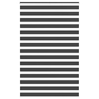 vidaXL Rullgardin zebra svart 150x200 cm tyg bredd 145,9 cm polyester