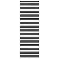 vidaXL Rullgardin zebra svart 70x230 cm tyg bredd 65,9 cm polyester