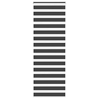vidaXL Rullgardin zebra svart 85x230 cm tyg bredd 80,9 cm polyester