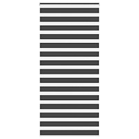 vidaXL Rullgardin zebra svart 95x230 cm tyg bredd 90,9 cm polyester