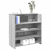 vidaXL Receptionsdisk grå sonoma 100x50x103,5 cm konstruerat trä