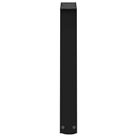 vidaXL Soffbordsben V-formade 2 st svarta 28x(42-43,3) cm stål