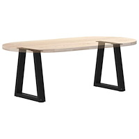 vidaXL Soffbordsben V-formade 2 st svarta 28x(42-43,3) cm stål