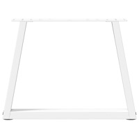 vidaXL Soffbordsben V-formade 2 st vita 60x(42-43,3) cm stål