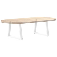 vidaXL Soffbordsben V-formade 2 st vita 60x(42-43,3) cm stål