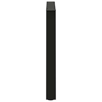 vidaXL Matbordsben V-formade 2 st svarta 80x(72-73,3) cm stål