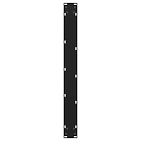 vidaXL Matbordsben V-formade 2 st svarta 80x(72-73,3) cm stål