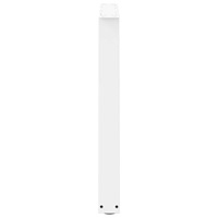 vidaXL Matbordsben V-formade 3 st vita 100x(72-73,3) cm stål