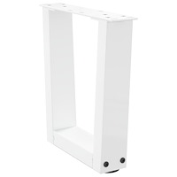 vidaXL Soffbordsben V-formade 2 st vita 30x(30-31,3) cm stål