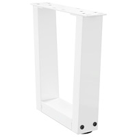 vidaXL Soffbordsben V-formade 2 st vita 40x(30-31,3) cm stål