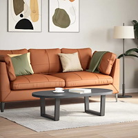 vidaXL Soffbordsben V-formade 2 st antracit 50x(30-31,3) cm stål